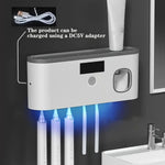 Smart Toothbrush Sterilizer and Dispenser Rack